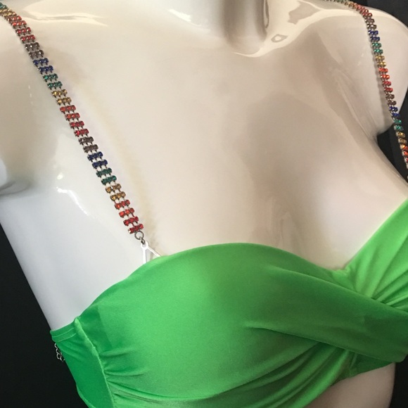 Rainbow Rhinestone Bra Straps! - Picture 5 of 8